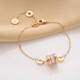 Arzonai Korean style ins niche girlfriends Benming year bracelet does not fade high-end design rose gold titanium steel bracelet female